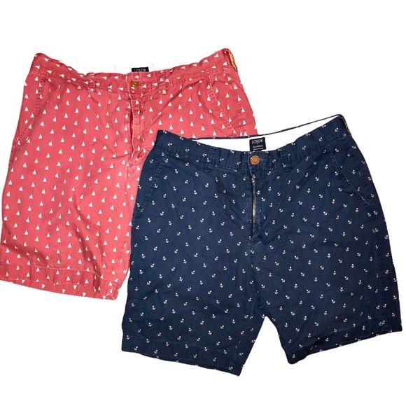 J. Crew Other - FREE!! 🟡 2 pairs of J CREW GRAMERCY SHORTS NAUTICAL DESIGN